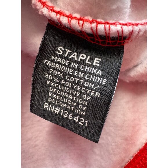 NFL x Staple Red Tampa Bay Buccaneers Pullover Hoodie SZ M All Over Print - Picture 7 of 12